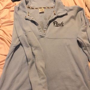 Victoria’s secret blue sweatshirt